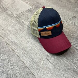 Telluride Locale Outdoor Trucker‎ Hat Cap Colorado Mountain Patch Maroon Navy